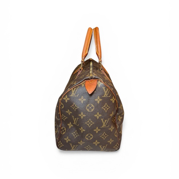 AUTHENTIC Louis Vuitton: Brown Monogram Canvas Speedy 30 - Picture 4 of 15